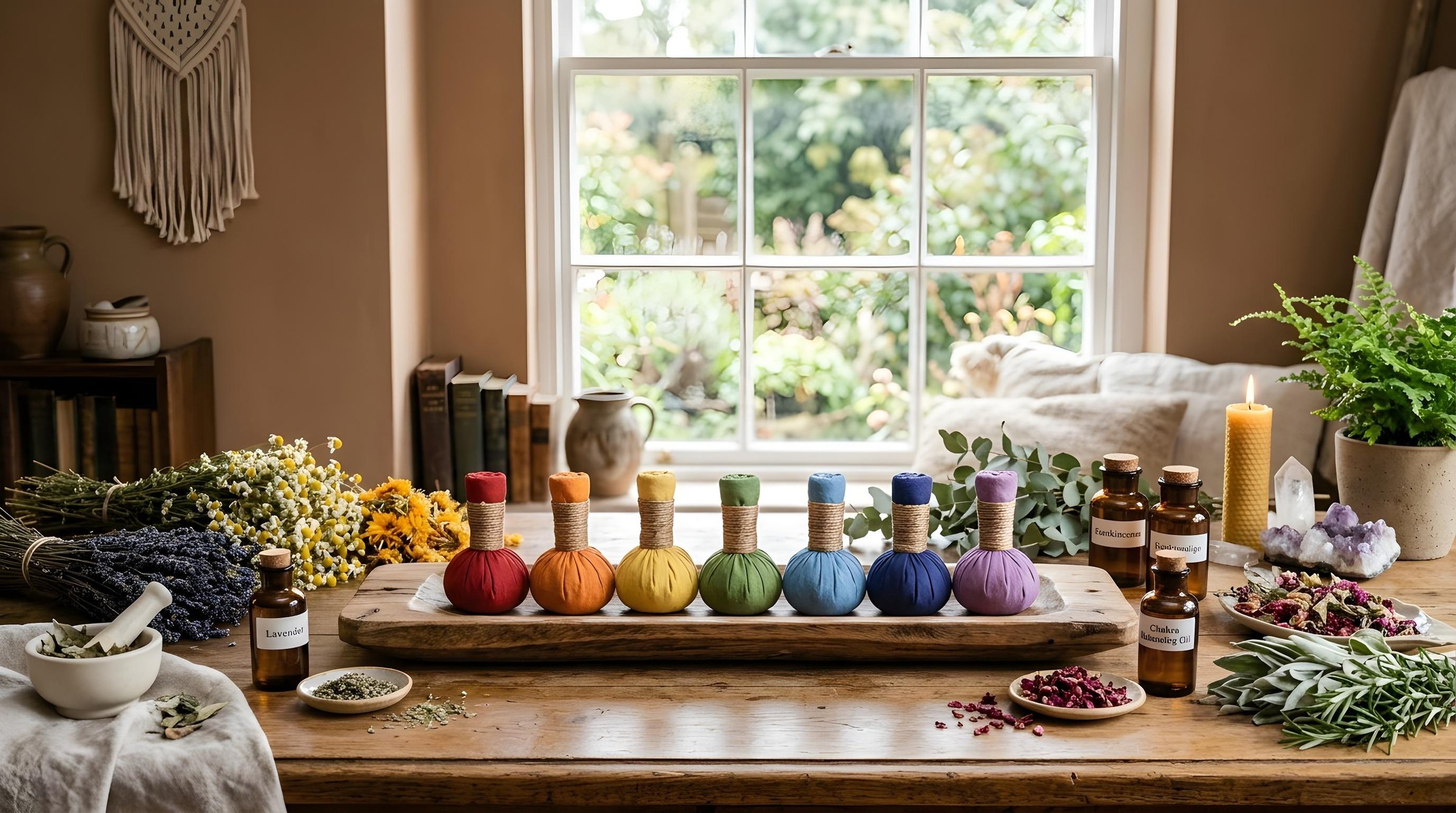 七彩脈輪能量藥草球課程封面